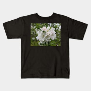 Wet White Tree Flowers 2 Kids T-Shirt